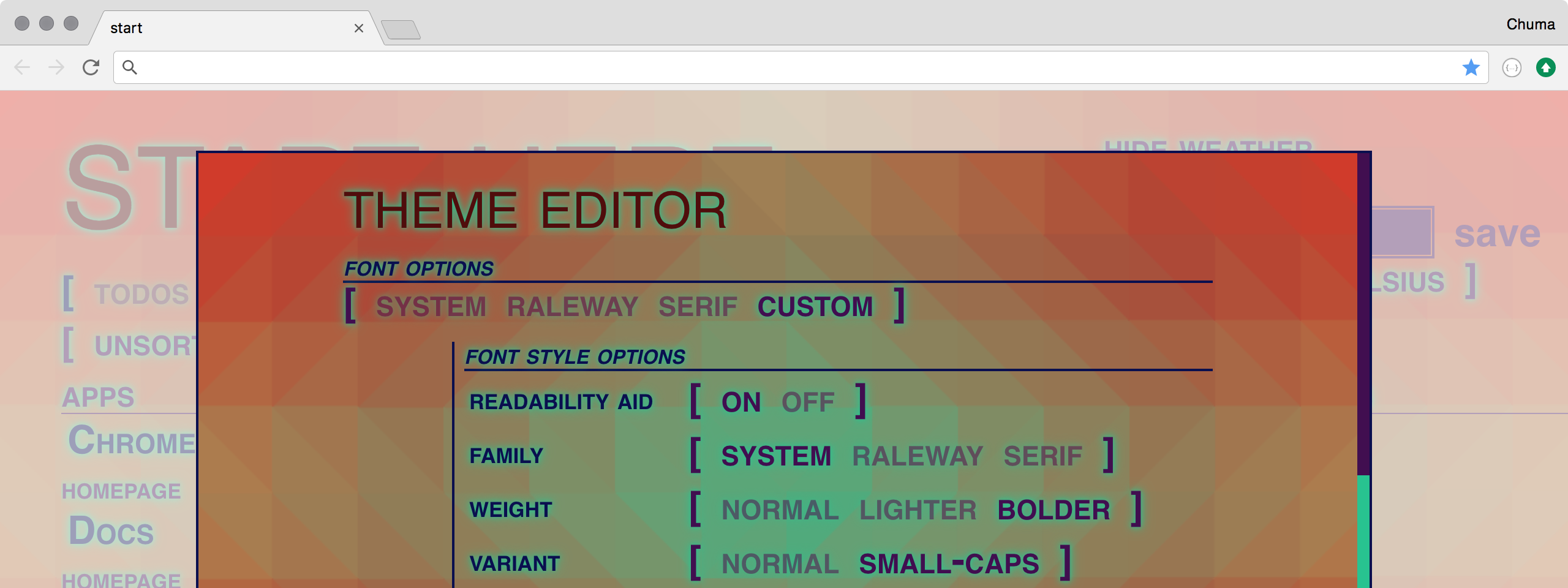 metro start theme editor.